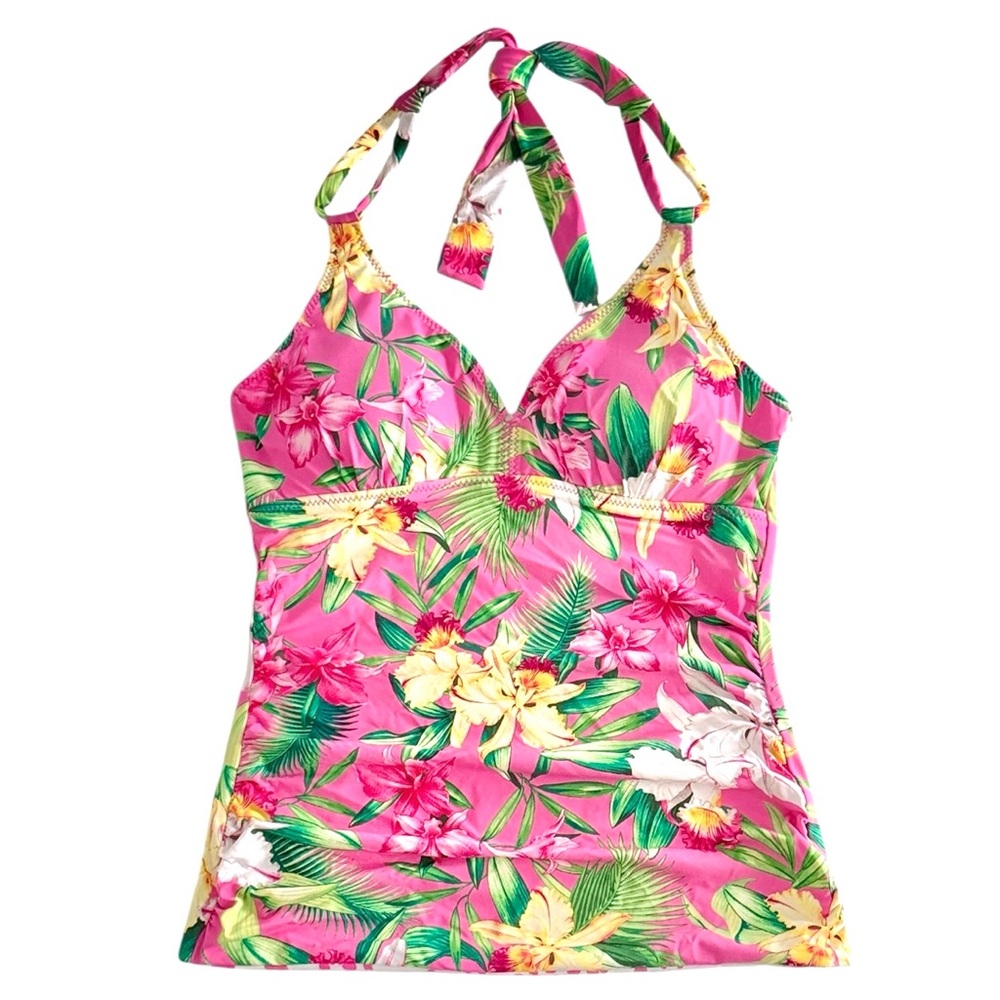 Tommy Bahama Orchid Garden Reversible Halter Tankini Top